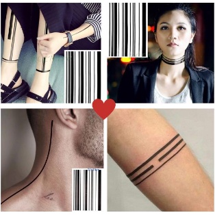 DISKON Tatto Tribal Temporer - Tatto Desain Garis | TATTO TEMPORER TRIBAL GARIS/TATO TEMPORER / Temp