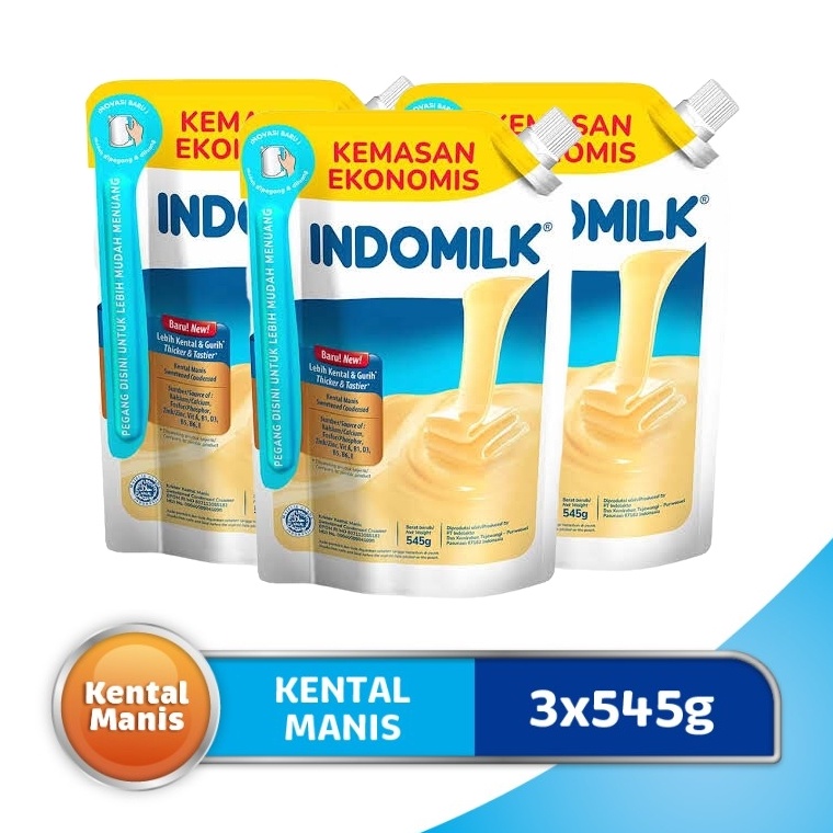 

Indomilk Susu Kental Manis 3 Pouch x 545g