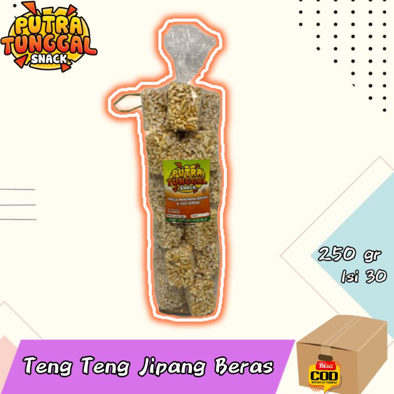 

Teng Teng Jipang Beras 250gr Isi 30 || Snack Serba 10.000