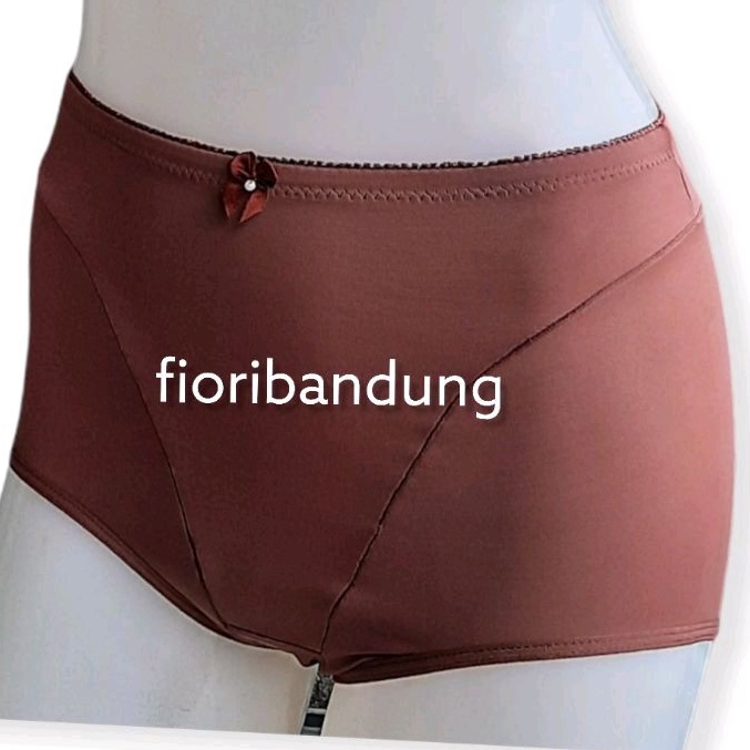 FIORI Celana Dalam Maxi FEBANI Dark Coffee | Celana Dalam Wanita | Panty Penutup Perut | DARK COFFEE