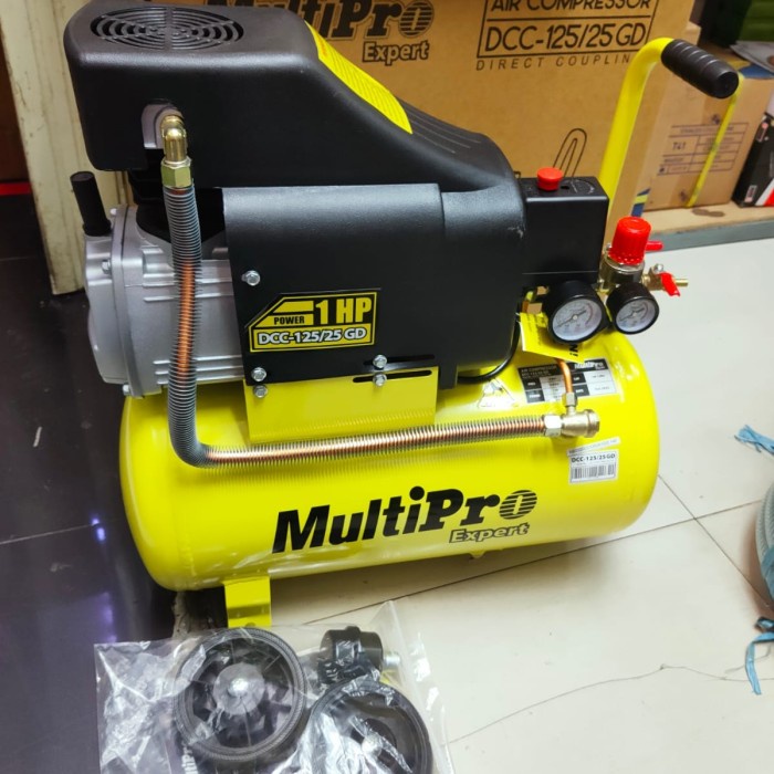 Udara Kompresor Angin Multipro Dcc 125 / 25 Hs 1Hp Mesin Pompa Angin 1 Pk