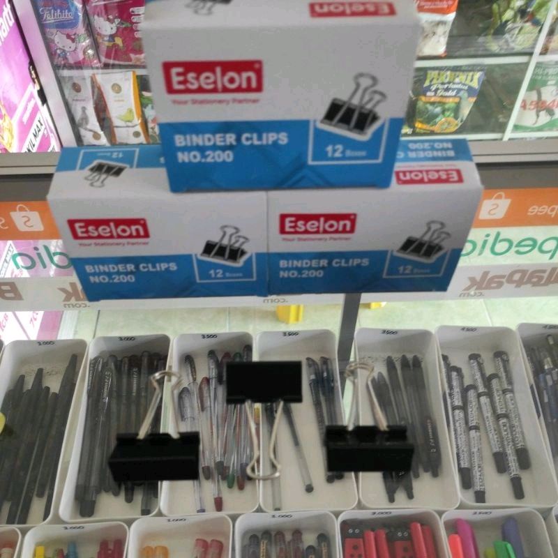 

Binder clip ESELON no.200 isi 12pcs