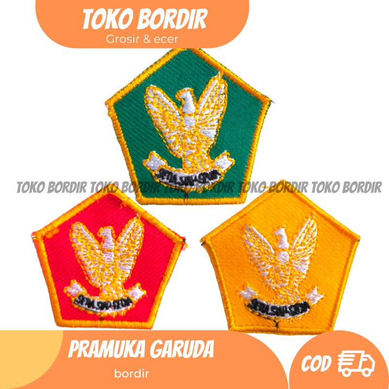 bordir Garuda Pramuka / bed Garuda Pramuka