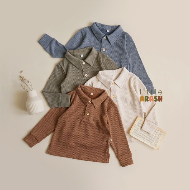 Little Arash | JOY KNIT | Polo panjang anak bahan knit premium
