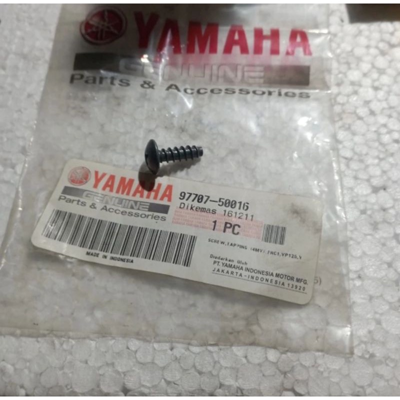 SCREW, BAUT DRAT, BAUT BODY BELAKANG AEROX 155 OLD HARGA SATUAN 97707-50016 ORIGINAL YGP