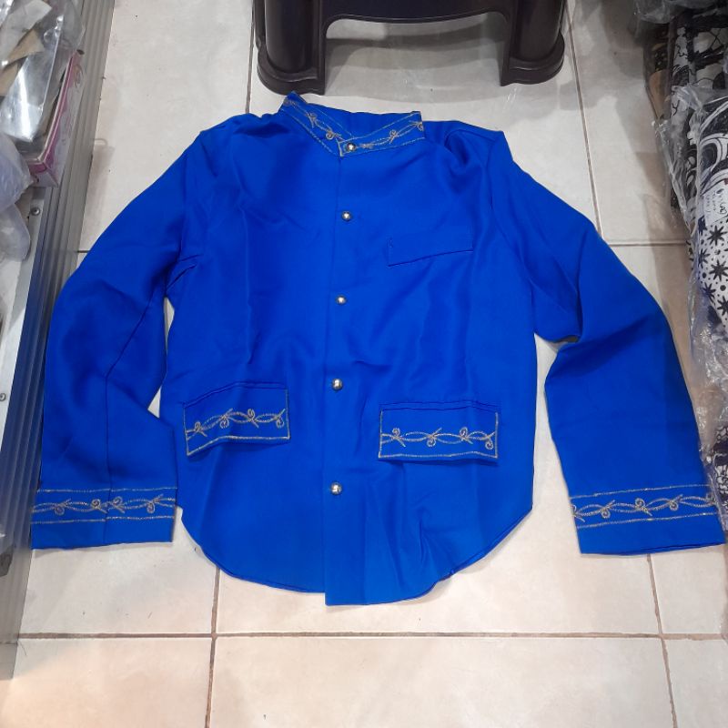 beskap anak jogja bordir biru bca uk M sd besar smp