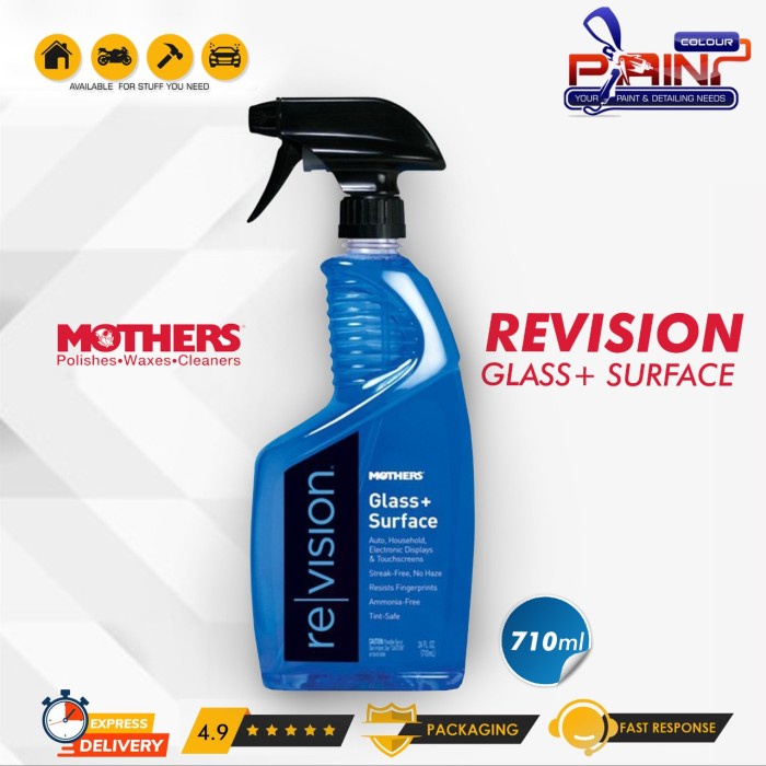 MOTHERS Glass Cleaner Revision Glass+ Surface 710ml - Pembersih Kaca