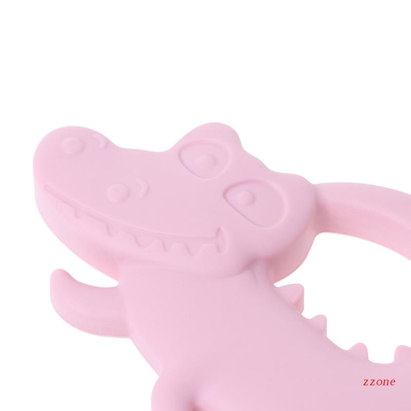 Zzz Baby Teether Silikon Untuk Crocodile Tumbuh Gigi Mainan Kalung Newborn Mengunyah Nursi