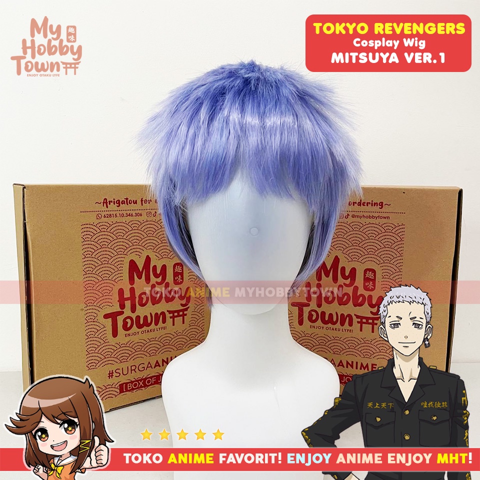 Wig Cosplay Anime Tokyo Revengers : Mitsuya Takashi Rambut Palsu