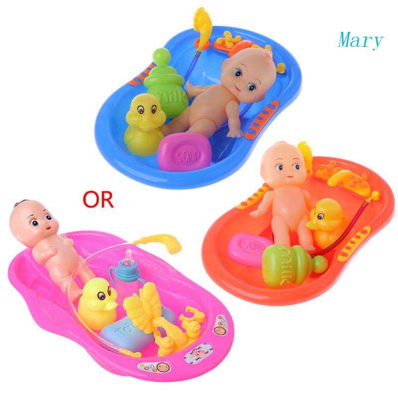 Mary 1Pack/5Pieces Pool &amp; Water Toy Mainan Mandi Interaktif Hadiah Musim Panas Liburan Pantai Mengambang Set Untuk Balita Bayi1