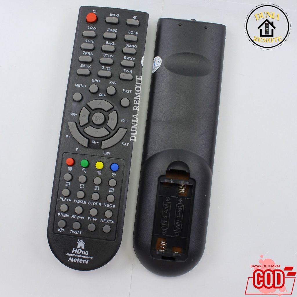 Remot Remote VENUS METEOR HD Digital Receiver parabola tanpa setting