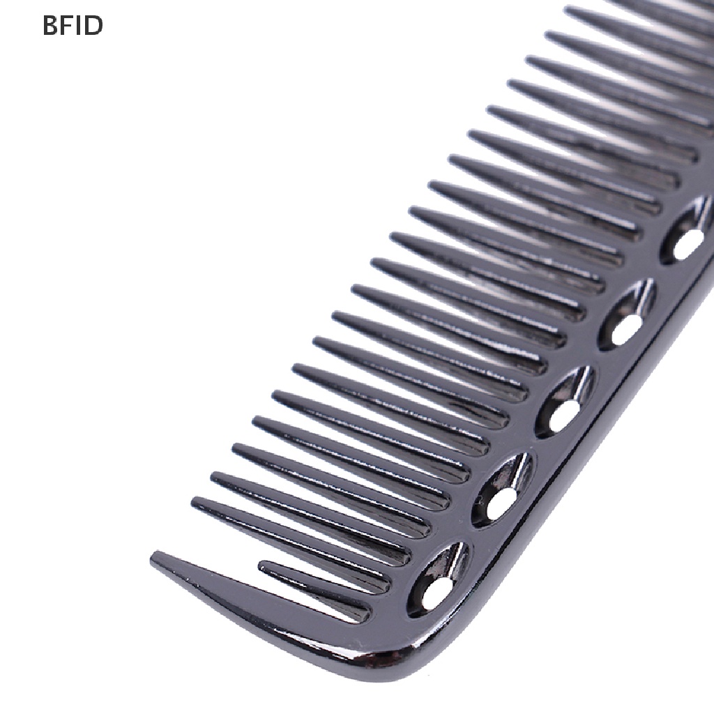 [BFID] Sisir Penata Rambut &amp; Pangkas Rambut Logam Aluminium Salon Profesional Anti Statis [ID]