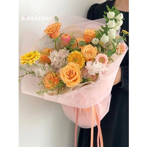 Flower Wrapping Snow Tile Lembaran Kain Tile Roll Pembungkus Buket Bunga Tulle KB6276