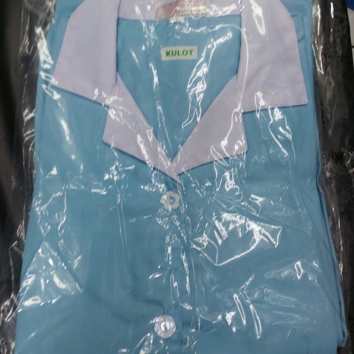 baju suster Baju Seragam Suster/Baby Sitter Ukuran L Kulot Celana Pendek - Biru(I6I8) Baju Suster Ba