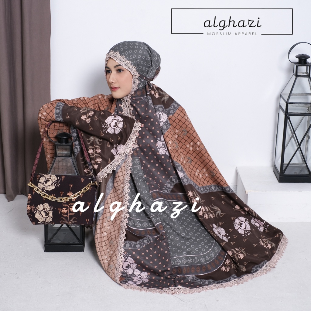 Mukena Dewasa Maxmara Luxury 2IN1 Premium Silk Printing Mewah