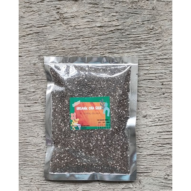 Organic Black Chia Seed Meksiko/ Chia Seed Meksiko/ Chia Seeds 250 Gram