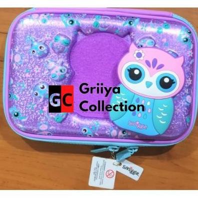 

SMIGGLE TEMPAT PENSIL HARDCASE 3D EVA WATERPROOF OWL DGN CERMIN RIAS UH654OIK