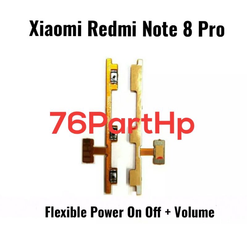 Ori Flexible Connector volume power On Off  Xiaomi Redmi Note 8 Pro