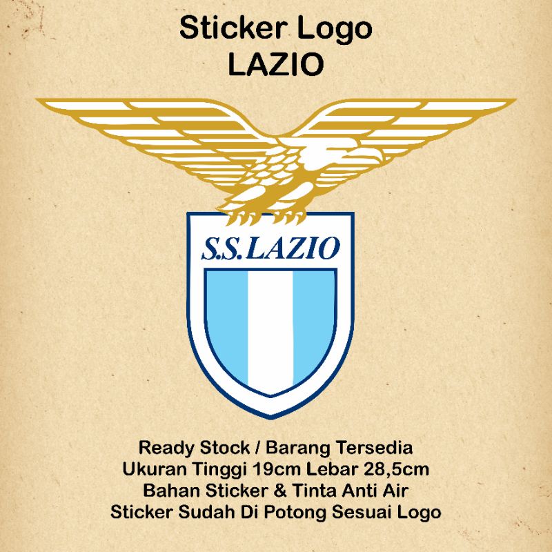 Stiker Lazio Sticker Lazio Stiker Bola Lazio Sticker Bola Liga Italia Lazio Ukuran Besar