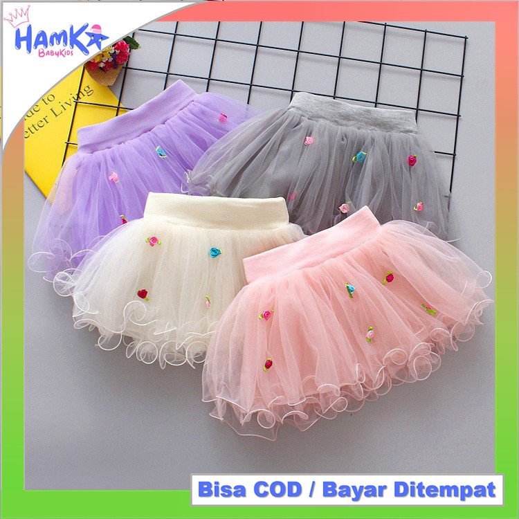 Rok Tutu Bayi Anak Perempuan Import Little Flower Mutiara Premium