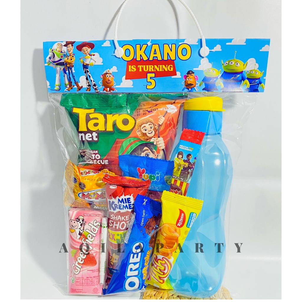 

PAKET SNACK ULANG TAHUN CUSTOM LABEL + BOTOL MINUM YOYO