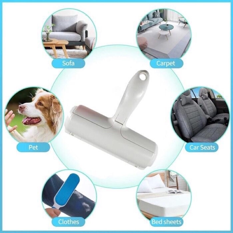 PEMBERSIH BULU Kucing Anjing PET HAIR REMOVAL Lint Roller Portable BULU Lifetime PETROLLER olivcare