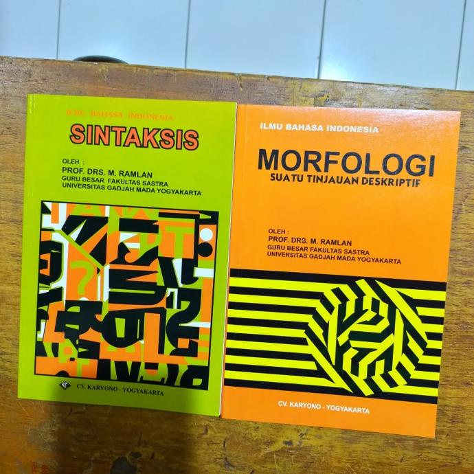 

satu paket buku sintaksis-morfologi dr.ramlan