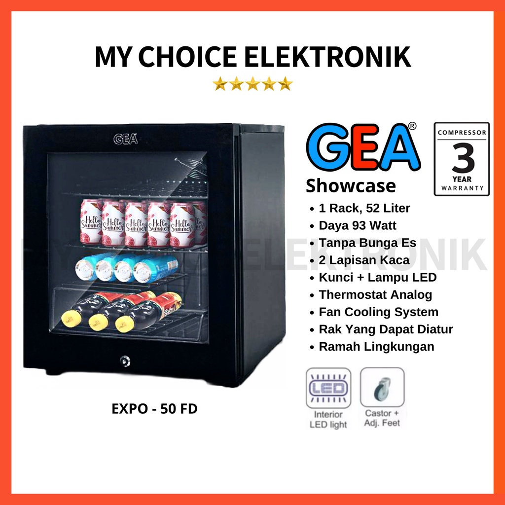 GEA Display Cooler EXPO-50FD [Luar Kota]