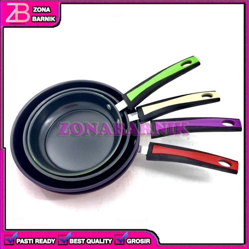 [ZB] WAJAN FRYPAN PENGGORENGAN TEFLON ANTI LENGKET 20CM 20 CM TEPLON ANTI GORES