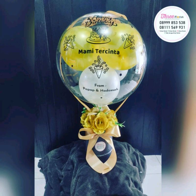 box bunga balon / box bunga balon bloom hadiah / hadiah ucapan ulangtahun / gift ucapan
