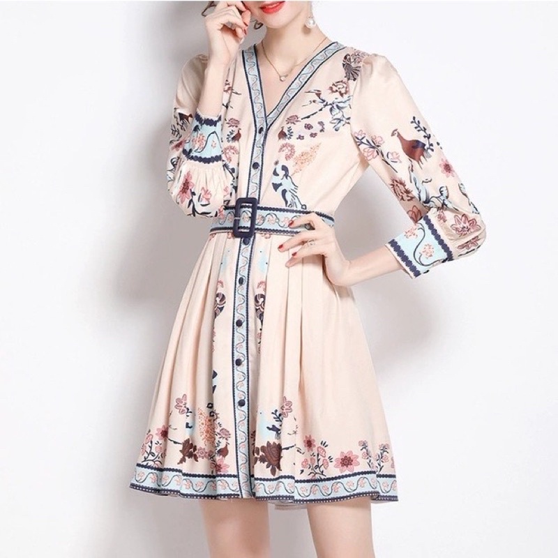 Belt mini Dress | Dress CNY | Dress imlek