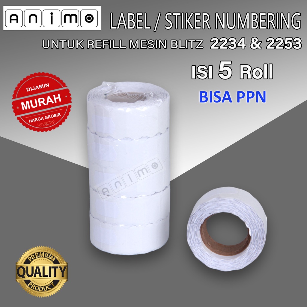

LABEL - STIKER NUMBERING BLITZ 2234 & 2253 LEM STANDAR