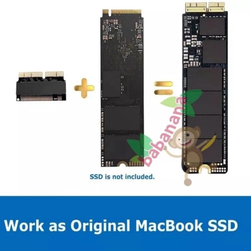 Adapter SSD Mac Book M.2 NGFF NVMe Air Pro 2013 2014 2015