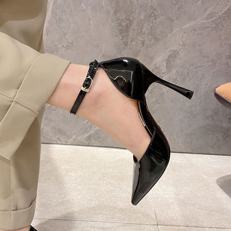 FINDAL High Heels Wanita Sepatu Hak Tali Ankle Strap Heels Tinggi Import HI-040