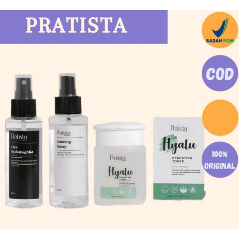 PRATISTA CALMING SPRAY DAN HYDRATING MIST TONER HYALU