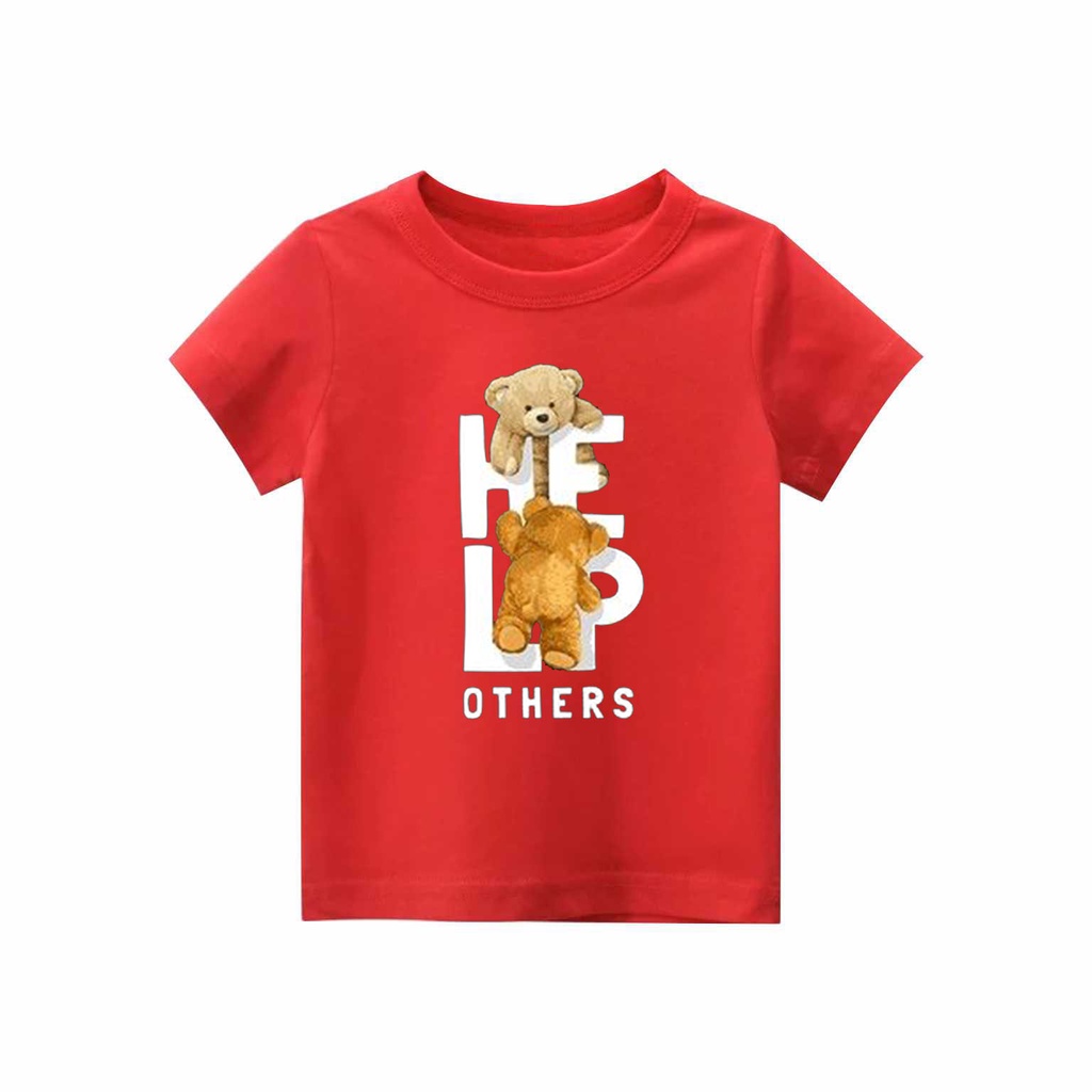 Kaos Anak unisex Bear Help Others | kaos cotton combed 30s printing | Kaos Distro anak