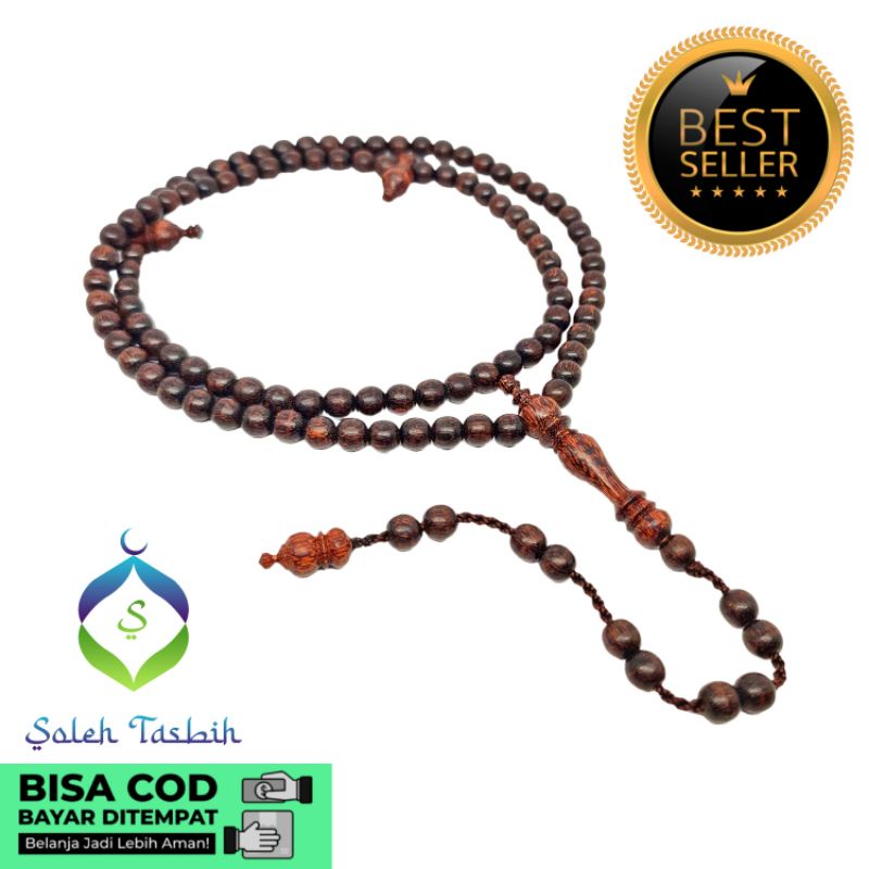 Tasbih Galih Asem Size 6mm, Isi 99 Butir