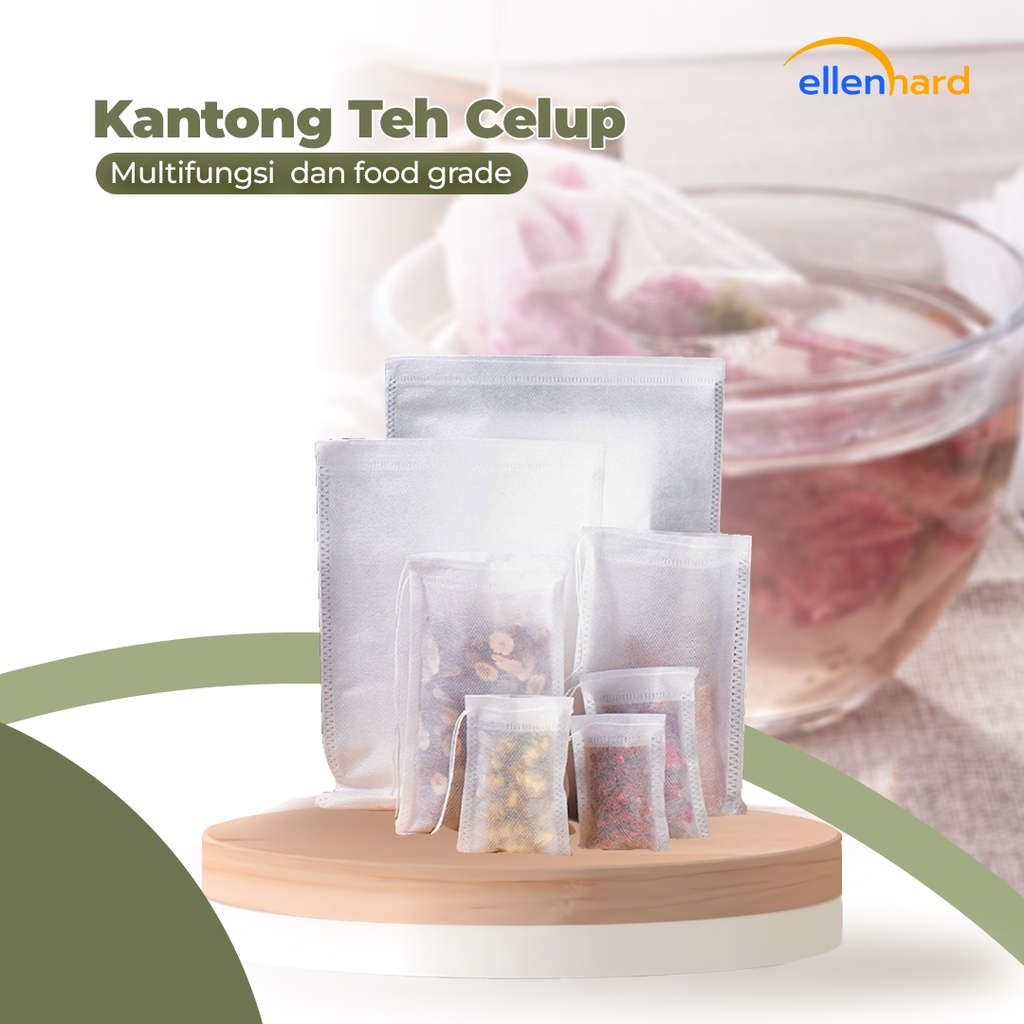 Kantong Teh Celup Kosong Food Grade 100 Pcs Ukuran 5.5 x 7 cm