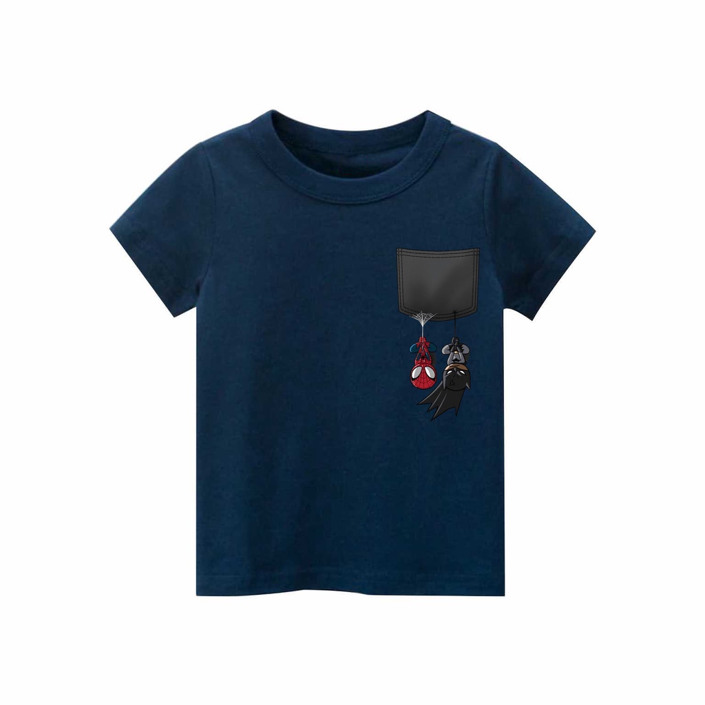 Kaos Anak laki-laki &amp; perempuan saku gantung | kaos cotton combed 30s printing | Kaos Distro anak