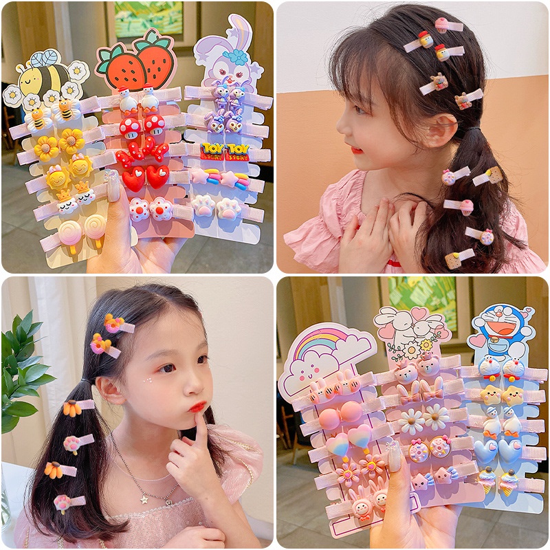 (ISI 10 PCS) Jepit Rambut Cyra PREMIUM / Jepitan Kualitas Import Korea Style Hair Pin Murah Lucu Balita Bayi Perempuan Karakter Babycinnamon