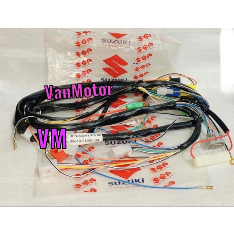 KABEL BODY BODI SATRIA 80 2T 2 TAK 5 SPEED SPID LUMBA KOTAK SUZUKI ORI MURAH WIRE HARNESS