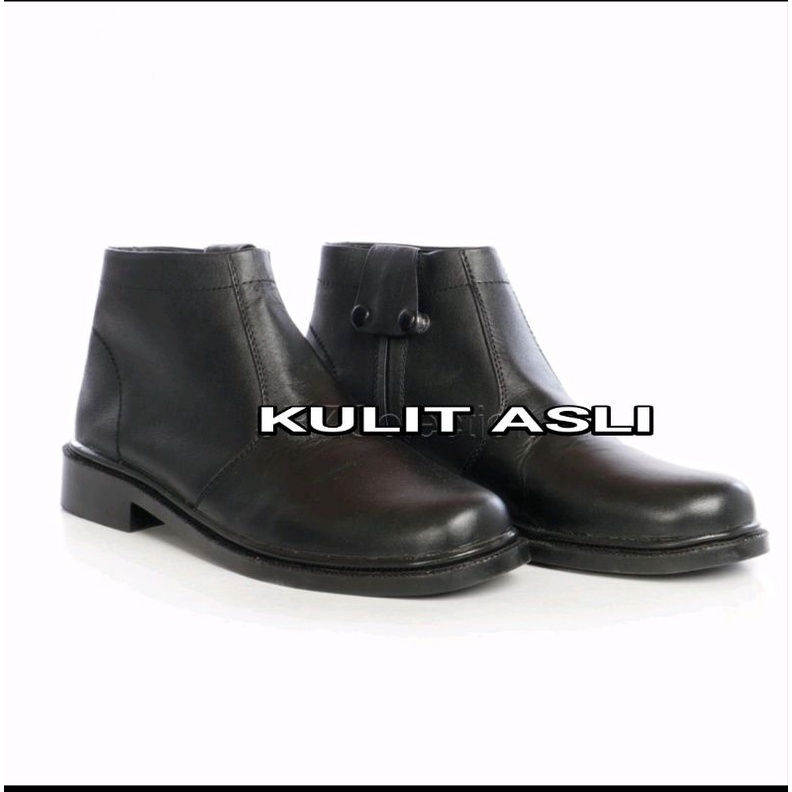 Sepatu Pdh Kulit Dinas Guru Tni Polri Security Resleting