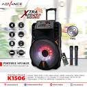 medan elektronik speaker bluetooth advance k1506 15 inchi bonus 2 mic