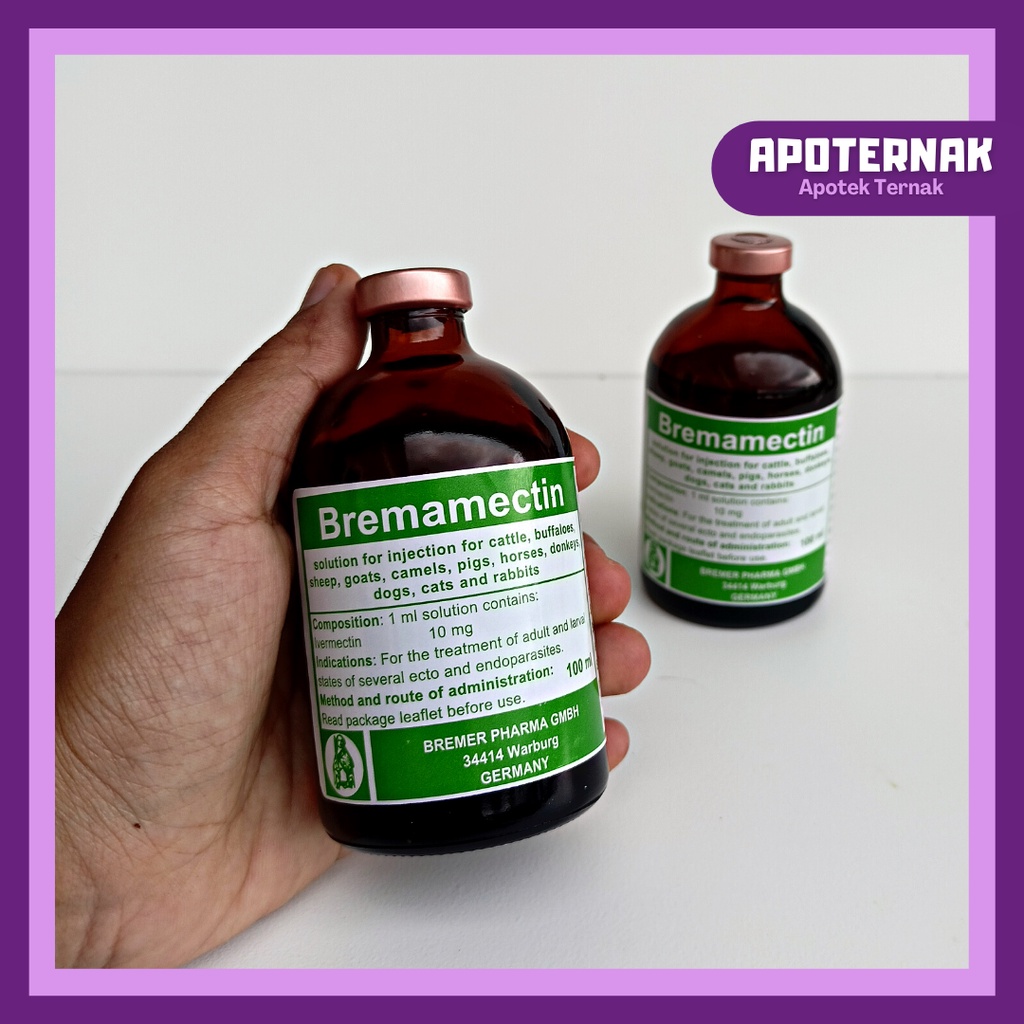 BREMAMECTIN | Obat Anti Parasit Cacing Scabies Gudik Kutu Tungau Caplak | Mirip Ivervet Nova Mectin