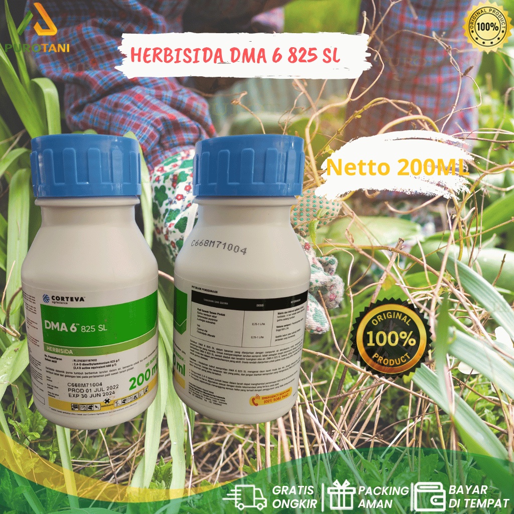 Herbisida DMA 6 825SL 200ml Corteva Pembasmi rumput liar