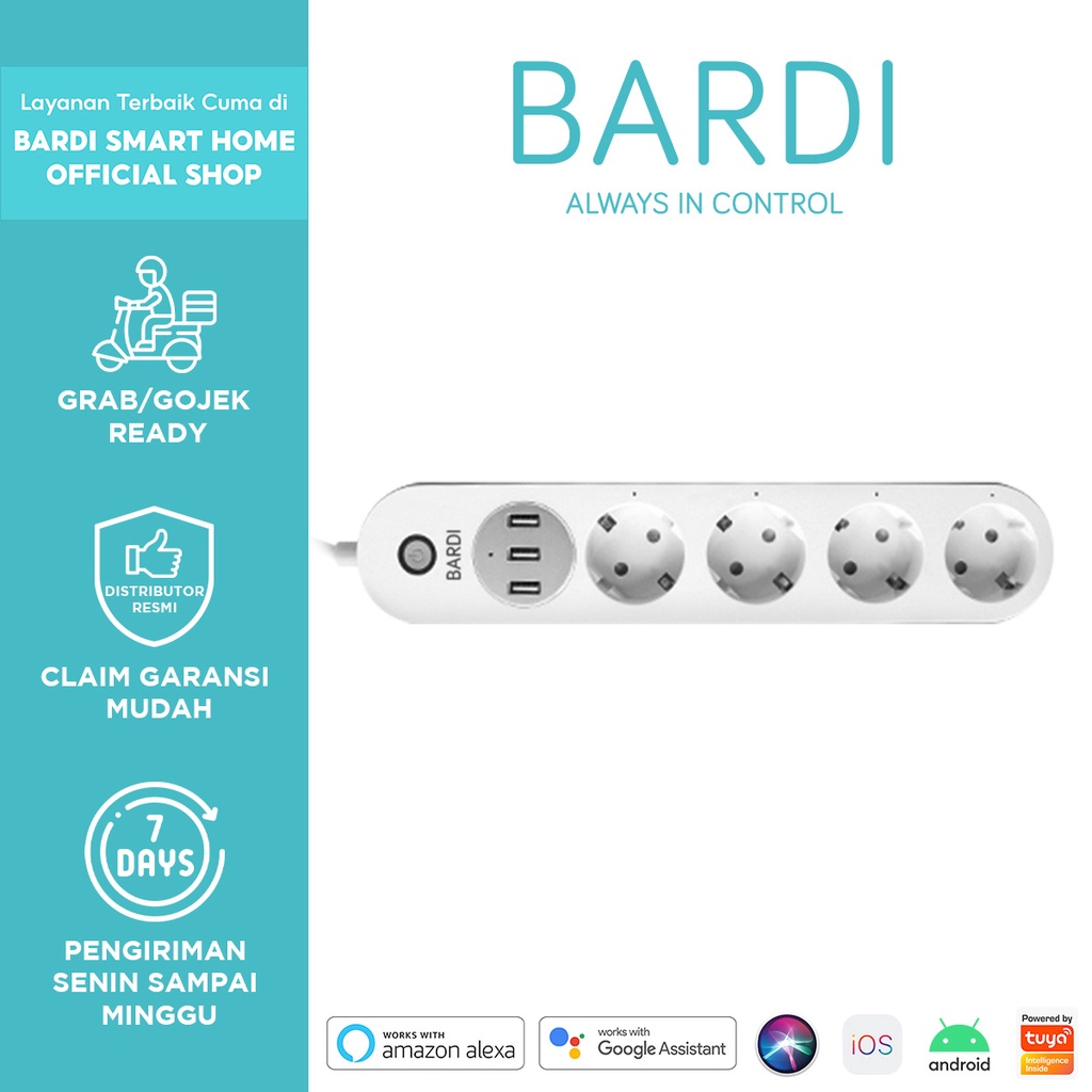 BARDI Smart Extension Power Strips (Smart Stop Kontak, WIFI)