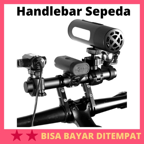Handlebar Sepeda Extender Mount Aluminium Braket 20CM / Handlebar Braket Breket Bracket Stir Steerin
