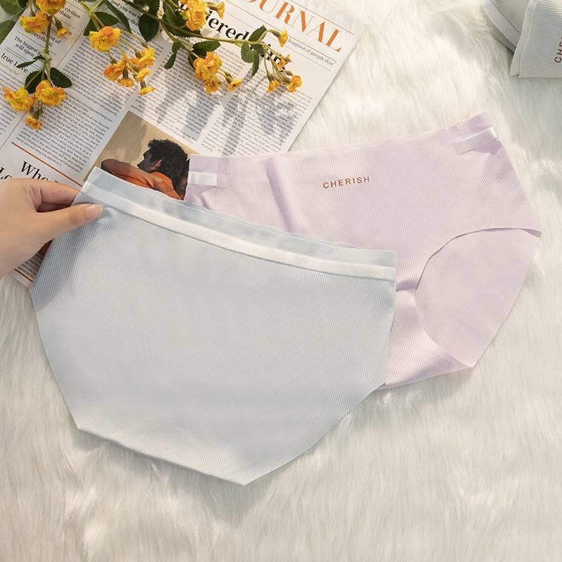 Celana dalam wanita model terbaru Mulus Es Sutra Celana Briefs Elastis Seamless Mid Waist