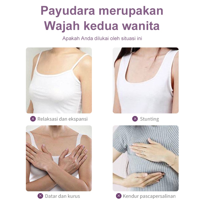 ORIGINAL Breast Care Serum Obat Pengencang Payudara Cream Set BPOM 100gr Bust Serum &amp; Cream pembesar payudara super cepat permanen Female Breast Enlarger