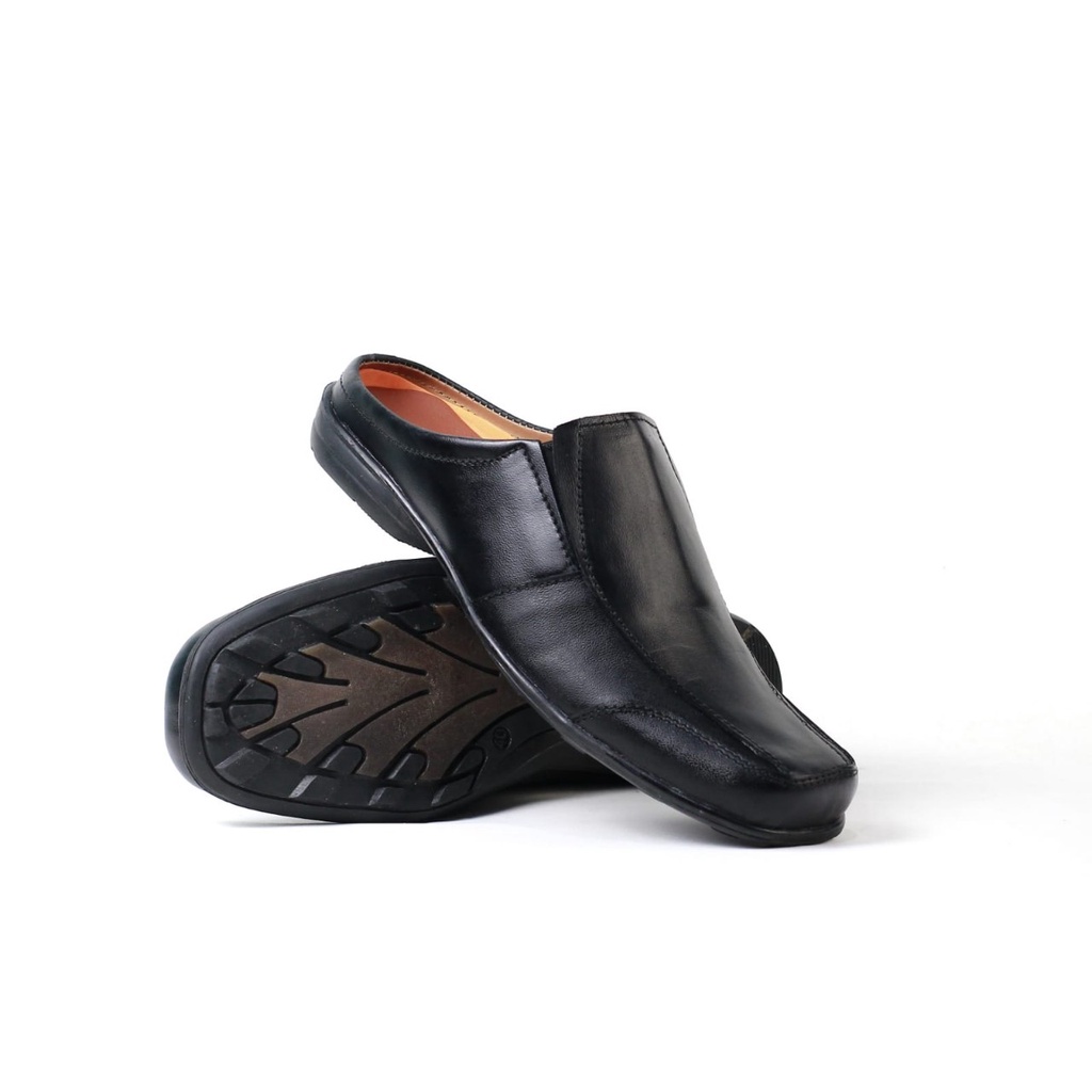 sepatu sandal kulit Sepatu Sendal tutup Bustong Pria Sandal Sendal Bustong Tutong Pria Sepatu Sandal pria Sepatu Slop bustong Pria Sandal slop bustong Kulit Asli original kekinian
